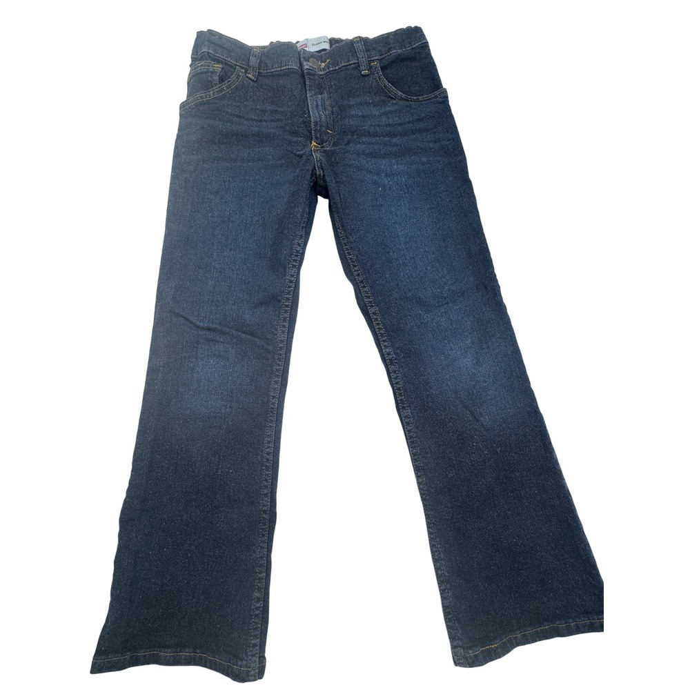 Wrangler Boys 12 Husky Classic Bootcut Jeans Dark Wash Stretch